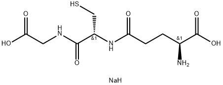 谷胱甘肽钠 结构式