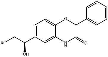 (R)-N-(2-(苄氧基)-5-(2-溴-1-羟基乙基)苯基)甲酰胺 结构式