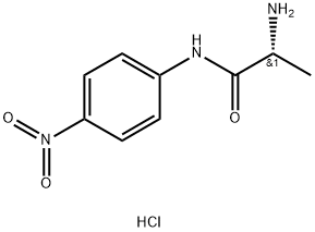 H-D-ALA-PNA.盐酸盐 结构式