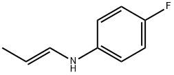 Benzenamine, 4-fluoro-N-1-propenyl-, (E)- (9CI) 结构式