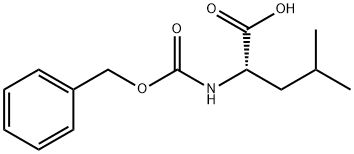 N-苄氧羰基-L-亮氨酸 结构式