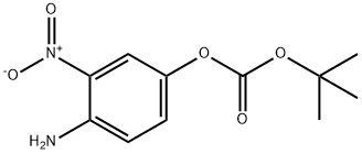 4-氨基-3-硝基苯基碳酸叔丁酯 结构式