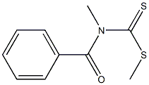 Phenacyldithiocarbamic acid methyl ester 结构式