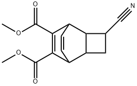 3-Cyanotricyclo[4.2.2.02,5]deca-7,9-diene-7,8-dicarboxylic acid dimethyl ester 结构式