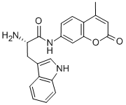 L-TRYPTOPHAN 7-AMIDO-4-METHYLCOUMARIN HYDROCHLORIDE 结构式