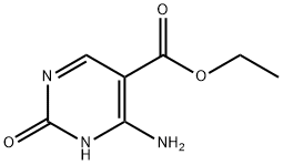 4-氨基-2-羟基嘧啶-5-甲酸乙酯 结构式