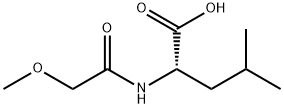 Leucine,  N-(methoxyacetyl)-  (9CI) 结构式