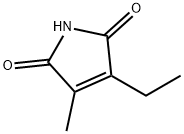 3-乙基-4-甲基-吡咯-2,5-二酮 结构式