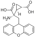 (2S)-2-氨基-2-[(1S,2S)-2-羧基环丙-1-基]-3-(吨-9-基)丙酸 结构式
