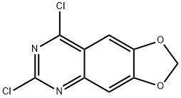 6,8-二氯-[1,3]二氧戊环[4,5-G]喹唑啉 结构式