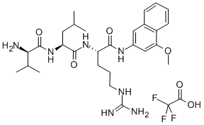 D-VALINE-LEUCINE-ARGININE-4-METHOXY-2-NAPHTHYLAMINE, TRIFLUOROACETATE SALT 结构式