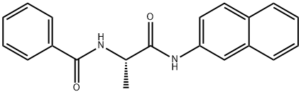 (S)-N-(1-(萘-2-基氨基)-1-氧代丙烷-2-基)苯甲酰胺 结构式