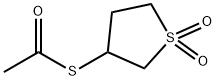 S-(1,1-二氧化四氢噻吩-3-基)乙硫代酸酯 结构式