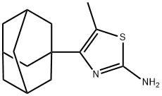 4-(1-金刚烷)-5-甲基-1,3-三唑-2-胺 结构式