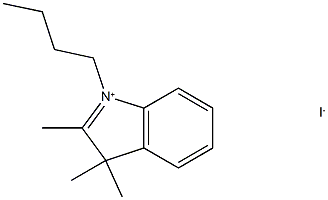 1-Butyl-2,3,3-trimethyl-3H-indol-1-ium iodide 结构式