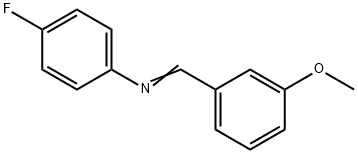 N-(3-甲氧基苯亚甲基)-4-氟苯胺 结构式