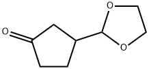 Cyclopentanone,  3-(1,3-dioxolan-2-yl)- 结构式