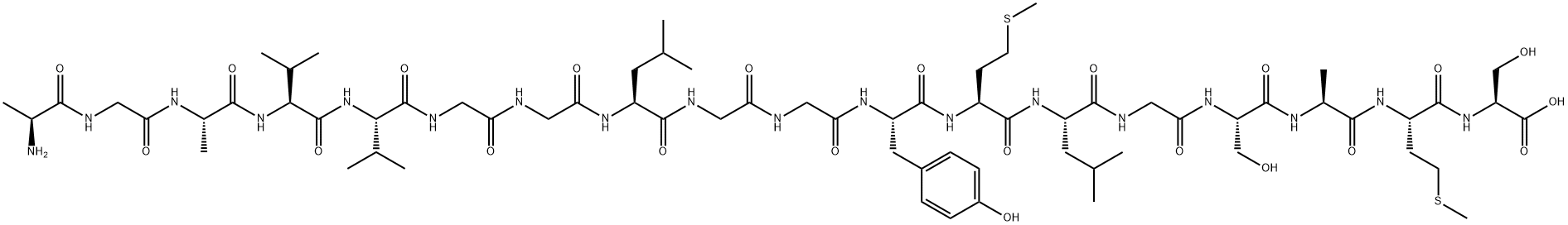 朊蛋白 (118-135) (huMan) 结构式