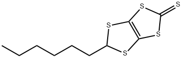5-己基-1,3-二硫杂环戊烯并[4,5-D][1,3]二硫杂环戊烯-2-硫酮 结构式