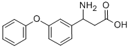 3-氨基-3-(3-苯氧基苯基)丙酸 结构式