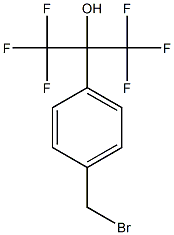 2-[4-(溴甲基)苯基]-1,1,1,3,3,3-六氟丙-2-醇 结构式