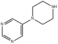 5-(哌嗪-1-基)嘧啶 结构式