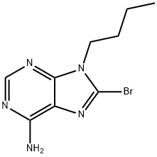 8-BROMO-9-BUTYL-9H-PURIN-6-YLAMINE 结构式