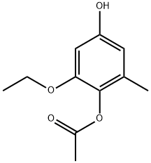 1,4-Benzenediol,2-ethoxy-6-methyl-,1-acetate(9CI) 结构式