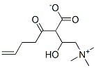 4-pentenoylcarnitine 结构式