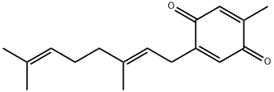 2-Methyl-5-[(2E)-3,7-dimethyl-2,6-octadienyl]-2,5-cyclohexadiene-1,4-dione 结构式