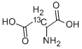 DL-天冬氨酸-3-13C 结构式