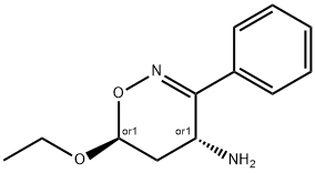 4H-1,2-Oxazin-4-amine,6-ethoxy-5,6-dihydro-3-phenyl-,trans-(9CI) 结构式