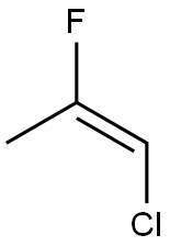 (E)-1-Chloro-2-fluoro-1-propene 结构式