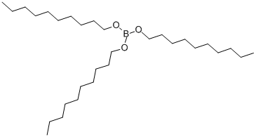 硼酸(三正癸基)酯 结构式