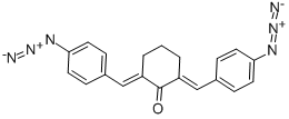 2,6-双-(4-叠氮苯亚甲基)环己酮 结构式
