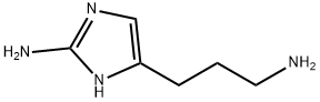 5-(3-氨基丙基)-1H-咪唑-2-胺 结构式
