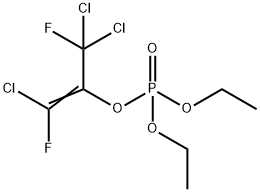 Phosphoric acid 2-chloro-1-(dichlorofluoromethyl)-2-fluoroethenyldiethyl ester 结构式