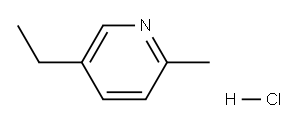 5-ETHYL-2-METHYLPYRIDINE HYDROCHLORIDE 结构式