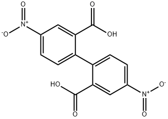 4,4'-二硝基-1,1'-联苯-2,2'-二羧酸 结构式