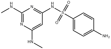 4-氨基-N-[2,6-双(甲基氨基)-4-嘧啶基]苯磺酰胺 结构式