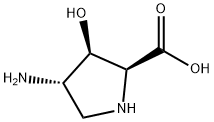 L-Proline, 4-amino-3-hydroxy-, (3R,4S)- (9CI) 结构式