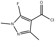 5-氟-1,3-二甲基-1H-吡唑-4-羰酰氯 结构式