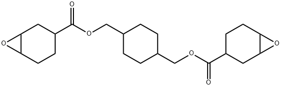 1,4-环己烷二甲醇双(3,4-环氧环己烷甲酸)酯 结构式