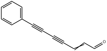 2-PHENYLHEPT-2-ENE-4,6-DIYNAL 结构式