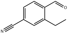 4-氰基-2-乙基苯甲醛 结构式