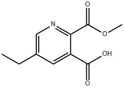 2,3-Pyridinedicarboxylicacid,5-ethyl-,2-methylester(9CI) 结构式