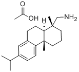 脱氢枞胺乙酸盐 结构式