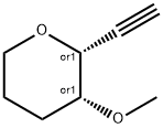 2H-Pyran, 2-ethynyltetrahydro-3-methoxy-, cis- (9CI) 结构式