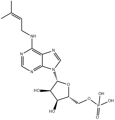 N(6)-(delta(2)-isopentenyl)adenosine 5'-monophosphate 结构式