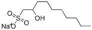 sodium 2-hydroxydecanesulphonate 结构式